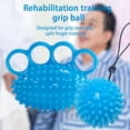 thumbnail image 2 of Hand Grip Ball Ergonomic Soft Comfortable Good Resilience Vacuum Design Hand Strengthener 3D Floating Point Massage Rehabilitation Finger Gym Exercise Muscle Gripper for Elderly, 2 of 10