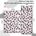 thumbnail image 5 of Pink Leopard Butterfly Pattern Teens Toddler Nap Mat with Pillow, Sleeping Mat Bag for Preschool Daycare 51"x22", 5 of 6