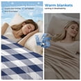 thumbnail image 2 of Navy Blue White Plaid Cooling Blanket, Lightweight Breathable Summer Throw Blanket with Double Sided Cold Effect,Farmhouse Checkered Buffalo Picnic Beach Blankets Bed Sheet for Hot Sleepers 60"x80", 2 of 8