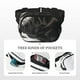 thumbnail image 5 of Fotbe Black And White Boston Terrier Cangurera Cuadrada con Estampado de Doble Capa, Bolsa de Cintura Ajustable Mini para Hombres y Mujeres, 5 of 9
