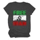 thumbnail image 4 of Tops de Cuello Alto para las Mujeres de la Carta de la Moda Impresa Blusas de Manga Corta, Camisas Casuales Suaves con Cuello Triple 弹性 Ajuste, Camiseta de Suéter de Uso Diario, 4 of 5