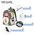 thumbnail image 4 of Rateoe Summer Gnome 1 Pattern Canvas College Laptop Backpack,Travel Daypack,Durable Rucksack Travel Notebook Bag School Backpack Book Bag for Men Women-Medium, 4 of 7