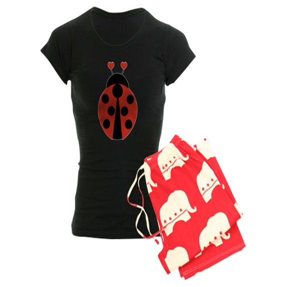 CafePress - Lady Bug - Women's Dark Pajamas