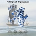 AQYK 1 Pair Fishing Gloves Super Soft High Elastic Wear Resistant UV