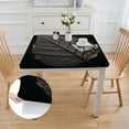 thumbnail image 2 of Acheng Leaf Veins Square Tablecloth 100% Polyester Fiber 40*40, 2 of 8
