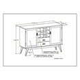 thumbnail image 4 of Atlin Designs Buffet et Casier à Vin Brun Auburn, 4 of 4