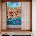 thumbnail image 2 of Cortina de puerta Luca para entrada, cortina opaca con estampado de patrón, cortina divisoria de ambientes, tapiz para decoración del hogar, 34" de ancho x 56" de largo, 2 of 7