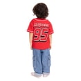 thumbnail image 5 of Pixar Cars Toddler Button Down Baseball Jersey with Short Sleeves, Sizes 12M-5T, 5 of 7