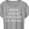 thumbnail image 3 of Instant Message - Some Souls Are Made To Travel - Women's Short Sleeve Graphic T-Shirt, 3 of 6