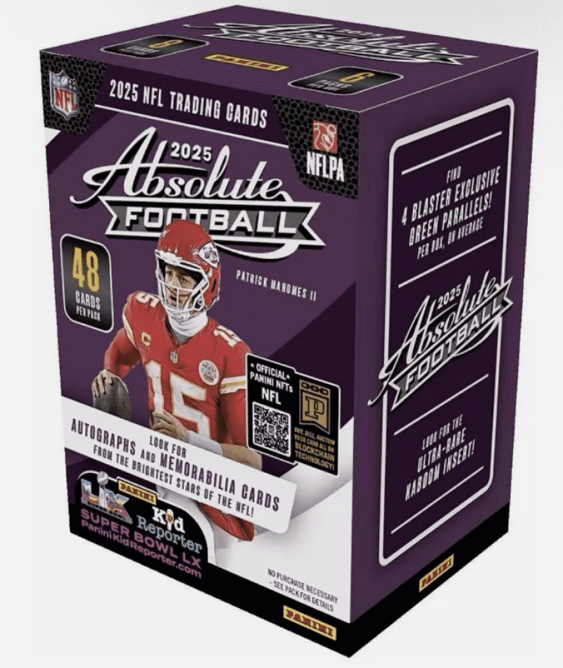 2025 Panini Absolute Football Factory Sealed Blaster Box 48 Cards