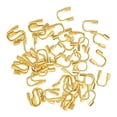 thumbnail image 2 of jifeng 100Pcs Wire Guards Loops Wire Cable Protector for Jewelry Making DIY Pendant Gold, 2 of 7