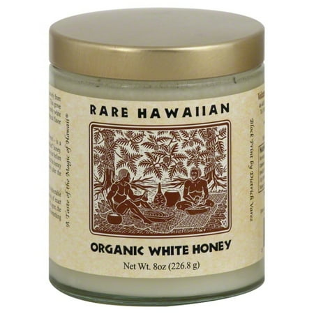 Hawaiian Roasted Honey - Volcano Island Honey Rare Hawaiian Honey, 8 oz