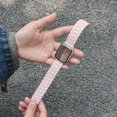 thumbnail image 2 of Magnetic Watch Band Compatible for iWatch Series 10 9 8 7 6 5 4 SE 3 2 1, Classic PU Leather Sport Strong Magnetic Buckle Watch Strap Band for Apple Watch 38mm/40mm/41mm/42mm, Pink, 2 of 6