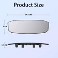 thumbnail image 2 of SHAR Car Interior Rear View Mirror, Car Interior Rear View Mirror Replacement Panoramic, Wide Angle Rear View Mirror Car Interior Auto Mirror, 2 of 5