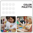 BESTYASH 12Pcs White Painting Pallet Tray with Smooth Surface for Paint ...