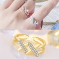 thumbnail image 5 of Minnieouse Anillo abierto ajustable estético Vintage lindo novia mano fiesta moda joyería boda Club madre regalo accesorios de disfraz Ropa, zapatos y accesorios Miscelánea Gold Minnieouse AP010849-03, 5 of 5