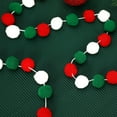 thumbnail image 6 of 4 Pack 26.3 Feet Christmas Pom Pom Garland Ornaments 30 Balls Garlands Christmas Felt Garland Hanging Supplies for Xmas School Fireplace Wall Home Party Decor, 6 of 7