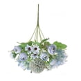 thumbnail image 3 of Wosthever 2020 nueva flor de Rosa artificial escritorio decorativo ramo de rosas decoración del banquete de boda Flores artificiales lago azul PC 1, 3 of 6