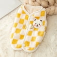 thumbnail image 3 of vnanda Pet Clothes for Dogs Pet Clothes Fashionable Checkerboard Pattern Winter Dog Vest Soft Pet Plush Jacket Coat Pet Supplies Trendy Dog Clothing, 3 of 8