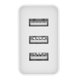 thumbnail image 5 of Carga de dos piezas, cargador de pared USB universal de 3 puertos (5 V 3 A máx.) Adaptador USB universal para Apple iOS, Android, dispositivos portátiles con Windows, etc., 5 of 5