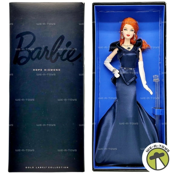 Hope Diamond Barbie Doll Smithsonian Gold Label Collector 2011 Mattel W7818