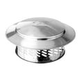 thumbnail image 3 of Langgg Capuchon de Cheminée Couverture de Pluie Isolation Évent Extérieur Cheminée 8 Capuchon de Cheminée Argent 8, 3 of 6