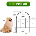thumbnail image 2 of QISHENSHUI Garden Fence, Metal Decorative Border Panels, 18 in (H) x 100 ft (L), Dog Fence Outdoor for Yard (2 Set -70 Pack), 2 of 7