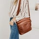 thumbnail image 4 of Retro PU Leather Shoulder Bag Lightweight Waterproof Cross-body Handbag for Business, 4 of 5