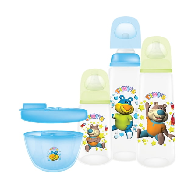 Kit Bebé 3 Biberones Variflo Chupón Dispensador Bpa Free