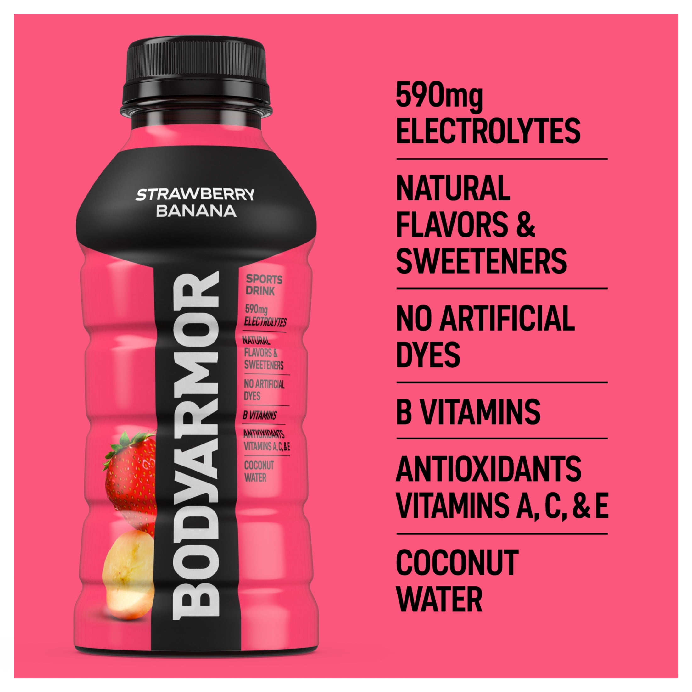 BODYARMOR Fruit Punch Sports Drink, 12 Fl. Oz., Multi-Pack