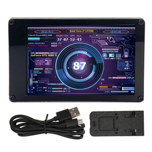PC Affichage de la température, brillance sans pas 3.5in Écran IPS USB Ordinateur Temp Monitor Effacer Image Pour PC