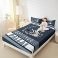 thumbnail image 4 of Erosebridal American Football Helmet Twin Sheet Sets,Dallas City Bedding Twin Size,Sports Theme Bed Sheets Set Twin Size,Luxury Living Room Decor，3-Piece, 4 of 8