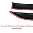 thumbnail image 3 of Window Deflectors Fit for 2006 2007 2008 2009 2010 2011 2012 2013 Au-di A3 Hatchback 4-Door Rain Window Visors Vent Guard Dark Smoke, 3 of 7