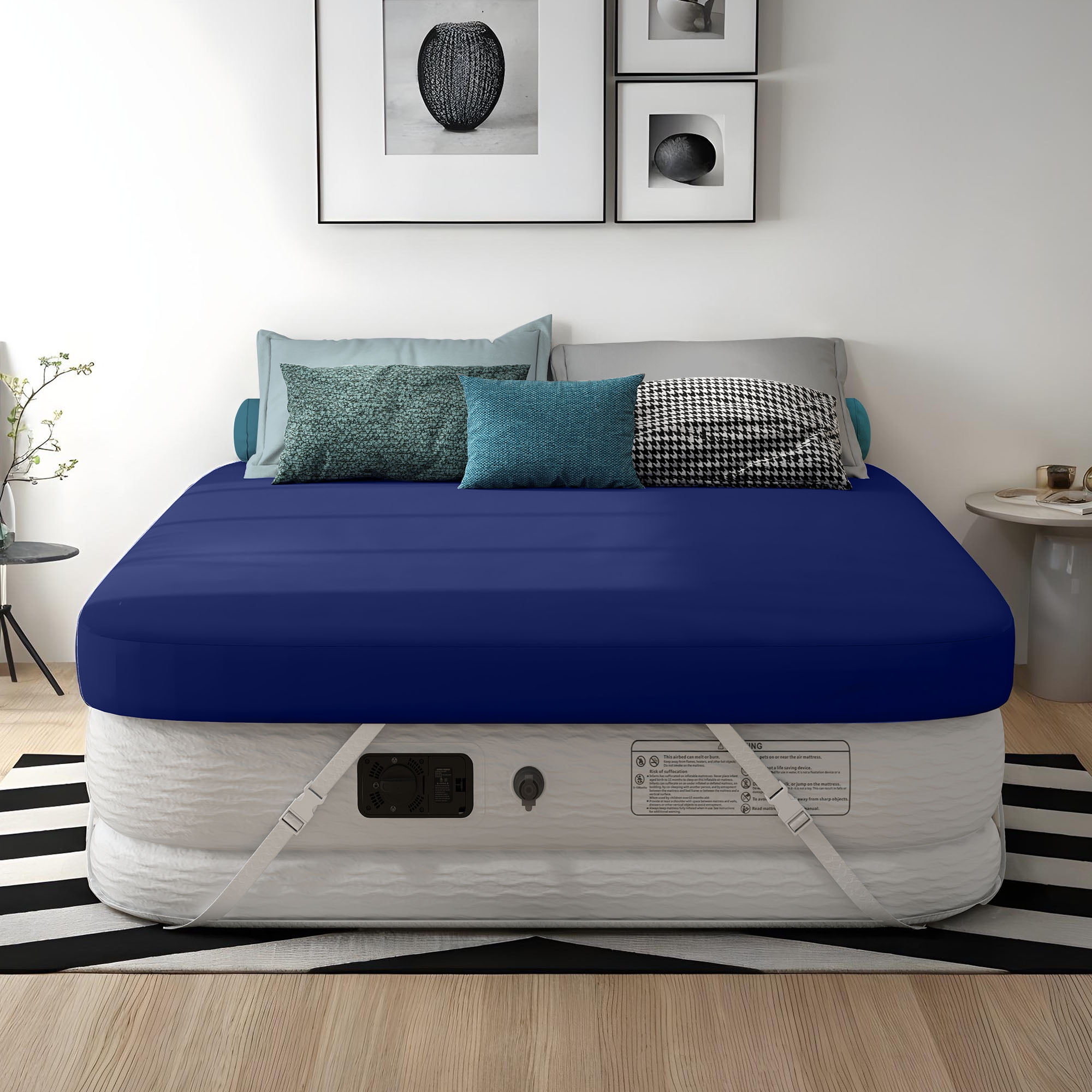 Intex - Dura-Beam Plus Series Comfort-Plush Elevated Airbed, Built