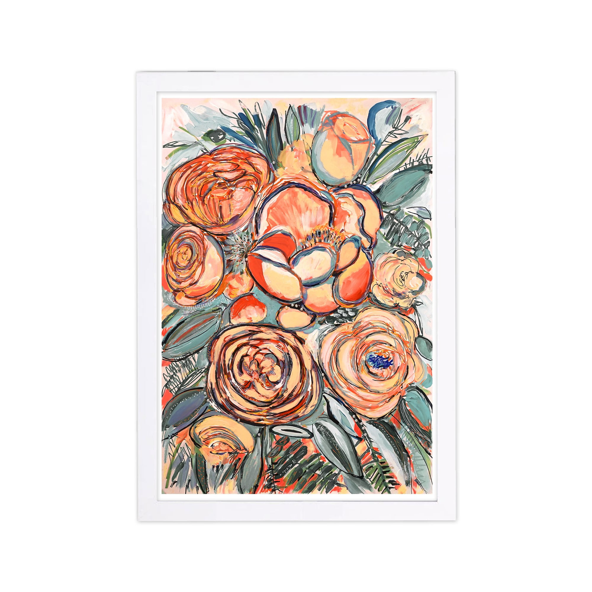 Wynwood Studio Floral and Botanical Framed Wall Art Prints 'Blessed