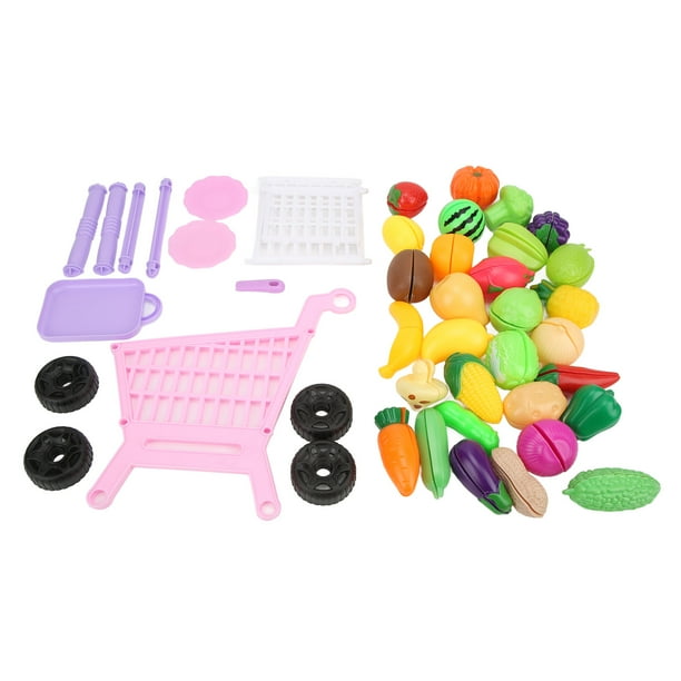 Juguete De Carrito De Compras De Supermercado, Mini Compras De Plástico De Supermercado Juego De Carrito De Compras De Plástico Juego De Carrito De Compras De Supermercado Aspecto Llamativo