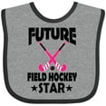 thumbnail image 3 of Inktastic Future Field Hockey Star Girls Baby Bib, 3 of 4