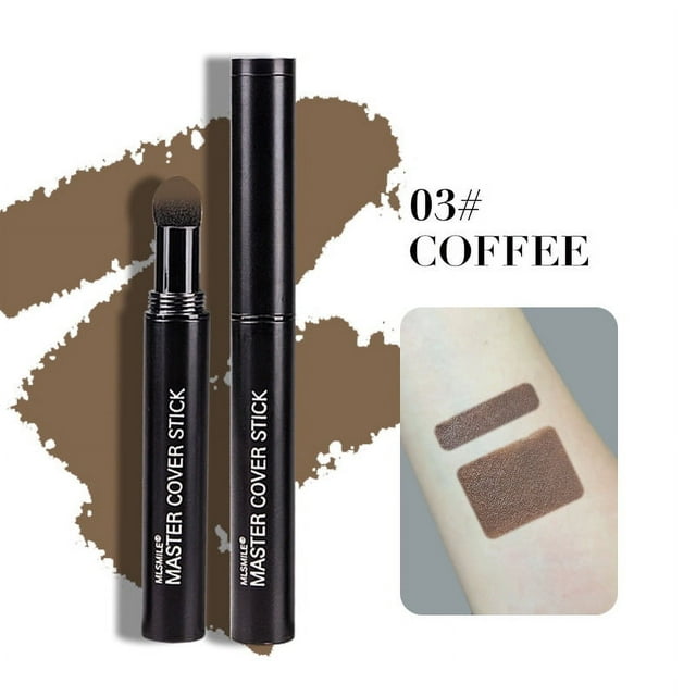 Coffee 03# Cross-Border Hot Sale Multi-Functional Beauty Stick - Eyebrow Shaping, Nose Shadow Contouring, Hairline & Temple Filling, Hair Color Enhancing Cosmetic Pencil with Applicator Brush,