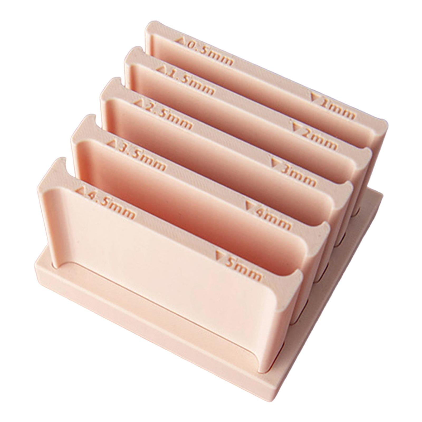 Polymer Clay Strip Extruder Tool Double Sided with 5 Dies for DIY Crafting and Ceramics