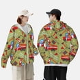 thumbnail image 5 of Picia Cartoon Fire Truck Women's Men's UPF 50+ Sun Protection Hoodie Shirt Long Sleeve SPF Fishing Outdoor UV Hiking Lightweight Shirts-Small, 5 of 9