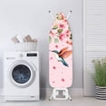 thumbnail image 3 of HELLHERO Hummingbird Bloom Ironing Board Cover Hook and Loop Home Protective Cover 3 Fasteners Iron Board Cover Soft, 3 of 5