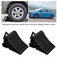 thumbnail image 1 of Wheel Chock, 2pcs Black ABS Plastic Universal Wheel Chocks, Car Anti Slip Block Tyre Slip Stopper, Wheel Alignment Block Tire Support Pad for Car Trailer, Truck, 1 of 8