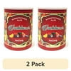 (2 pack) Washburn Candy Old Fashioned Hard Candy Canister 15.5 oz Holiday Gift and Treat