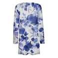 thumbnail image 5 of Mqqzkk Women Printing Long Sleeve Casual Blouse With Pocket Cardigan Outwear, 5 of 5