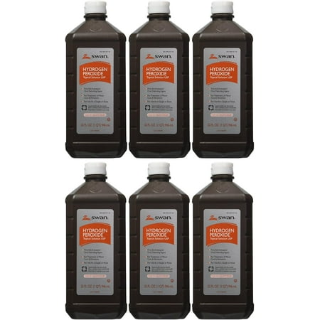 Swan Hydrogen Peroxide Topical EoJxl 32 Ounces (6 Pack)