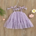 thumbnail image 4 of Bébé Fille Robe Sans Manches Maille Bretelles Réglables Vêtements, 4 of 7
