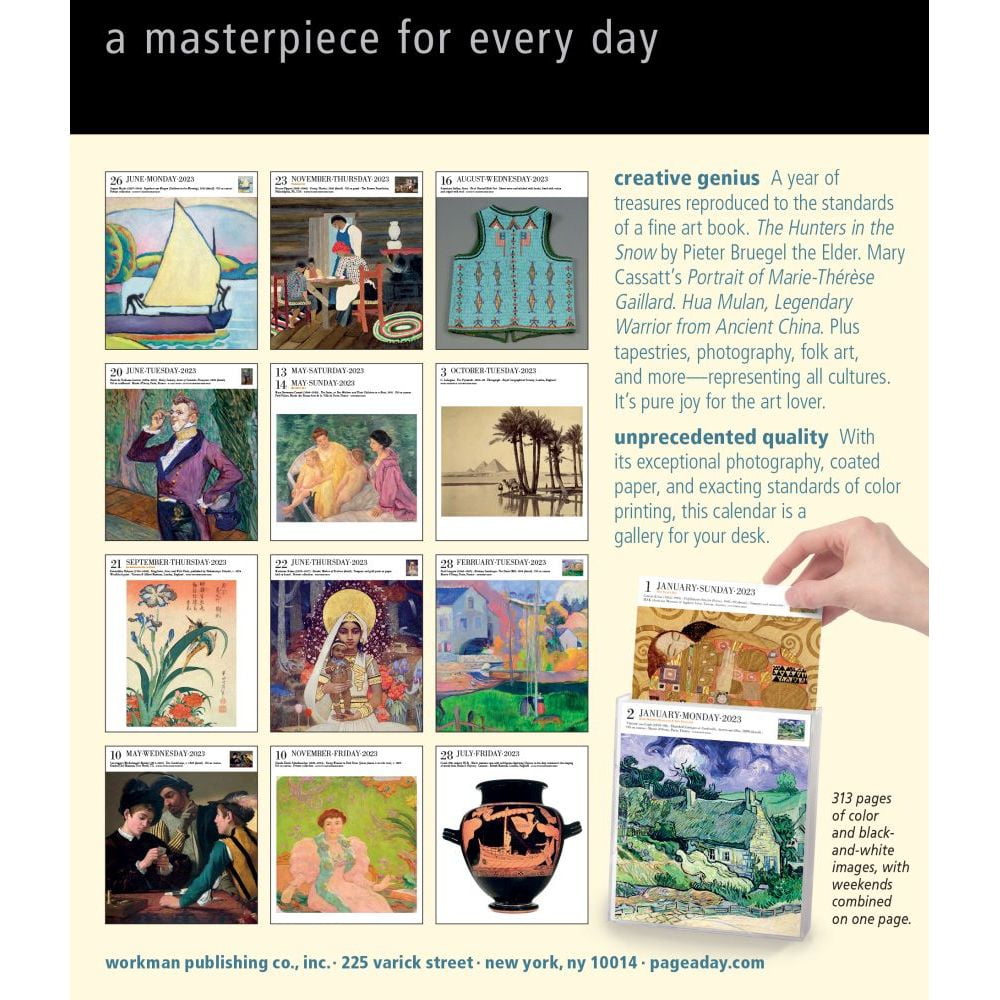 Art Page A Day Gallery Calendar 2025