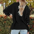 thumbnail image 3 of Wdfiry Women Casual Fall Long Sleeve Button down Solid Color Flannel Shacket Shirt Jackets Coats, 3 of 4