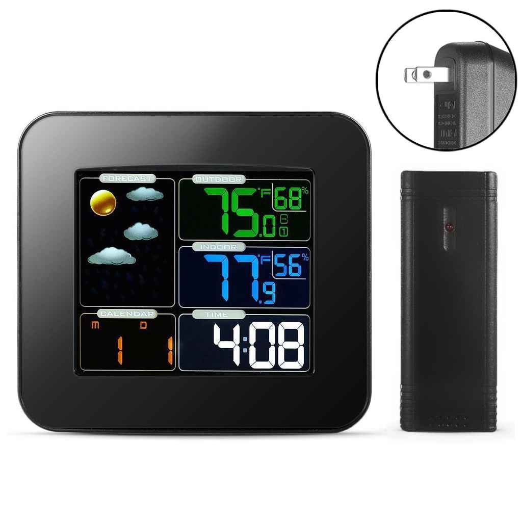 Digital Weather Station Thermometer Hygrometer I Temperature Humidity In//Outdoor