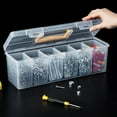 thumbnail image 6 of Multi-Purpose Multifunctional Compartment Tool Storage Box With Removable Dividers, Detachable Compartments For Efficient Easy Separation Of Hardware Lego Parts Screws Nuts And, 6 of 6